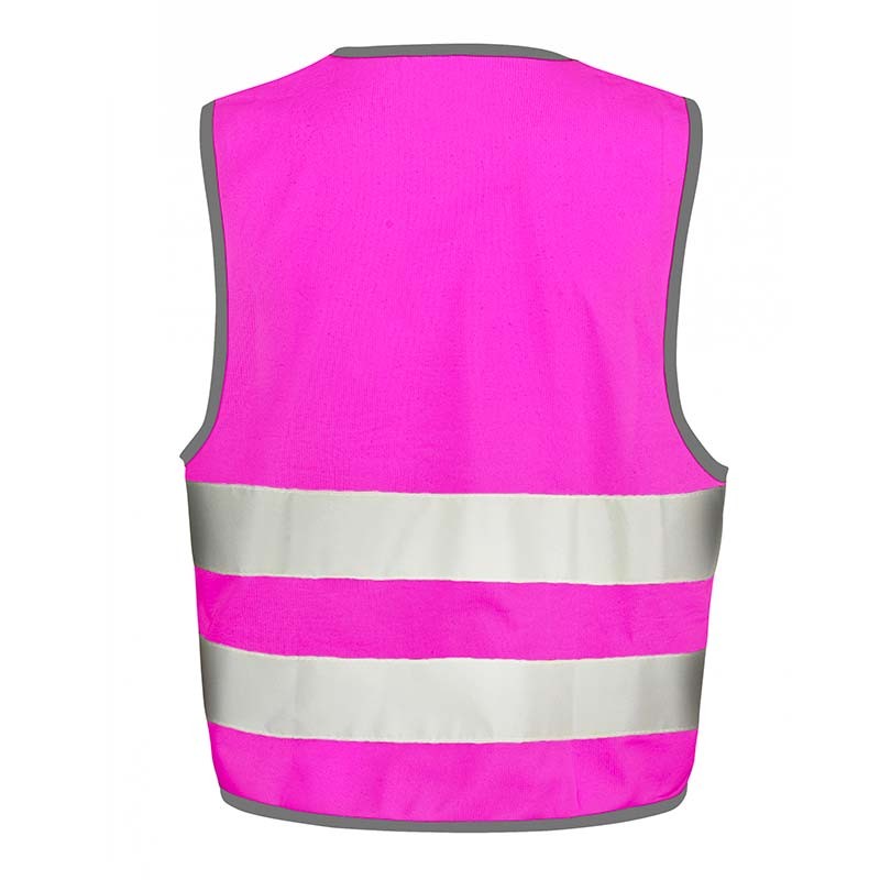 Gilet de Visibilité Rose Enfant - RESULT