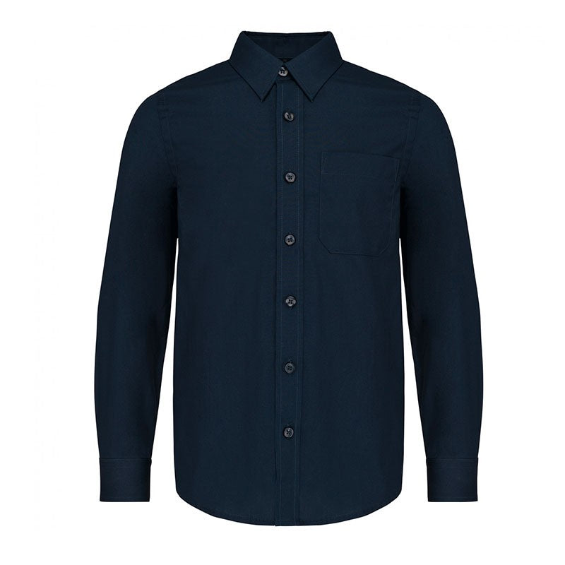 chemise popeline marine enfant