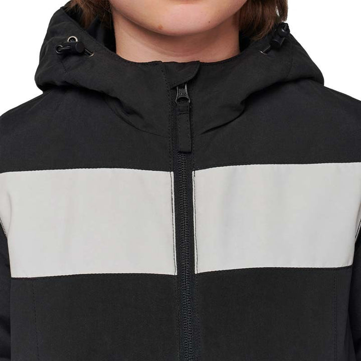 veste de protection enfant noir et blanc
