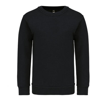 sweat shirt col rond enfant noir kariban