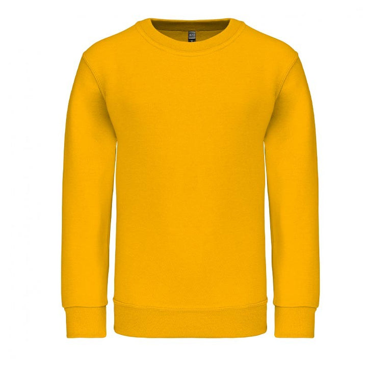 sweat shirt jaune pour enfant