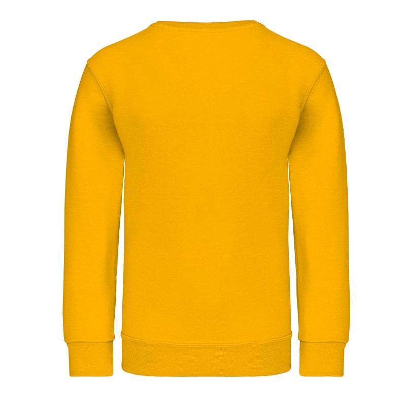 sweat jaune pour enfant kariban 4 a 14 ans