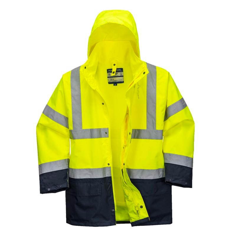 veste haute visibilité jaune et marine portwest