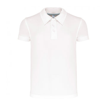 polo blanc pour enfant proact