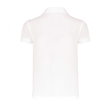 polo enfant blanc respirant