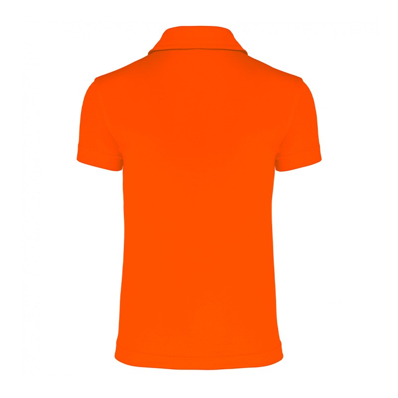 polo à manches courtes orange pour enfant