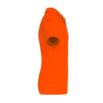 polo enfant orange technologie respirante