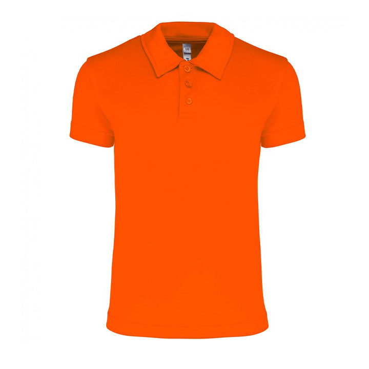 polo orange enfant