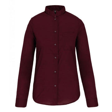 K514 bordeaux col mao