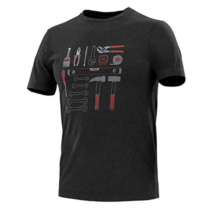 t shirt noir imprimé plombier