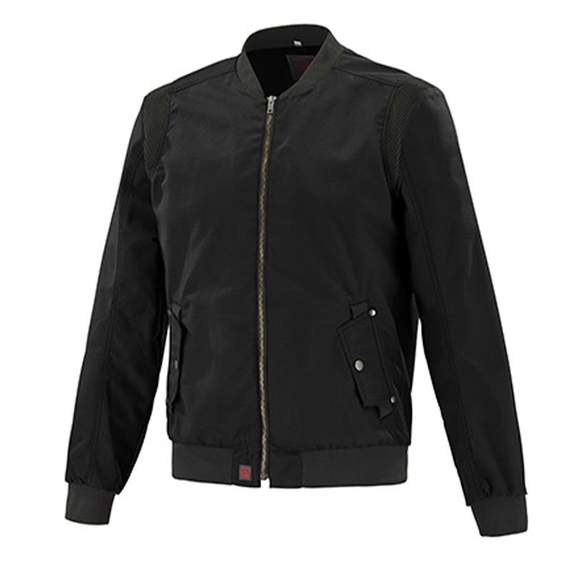 veste à zip noir style bomber