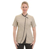 Veste de Cuisine Beige et Marron Ginseng Femme - LAFONT CUISINE