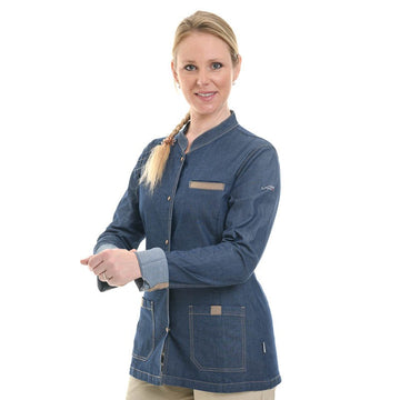 veste denim jean cuisine restauration femme