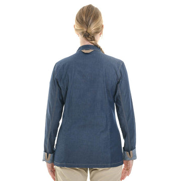 veste de cuisine détail dos manches longues