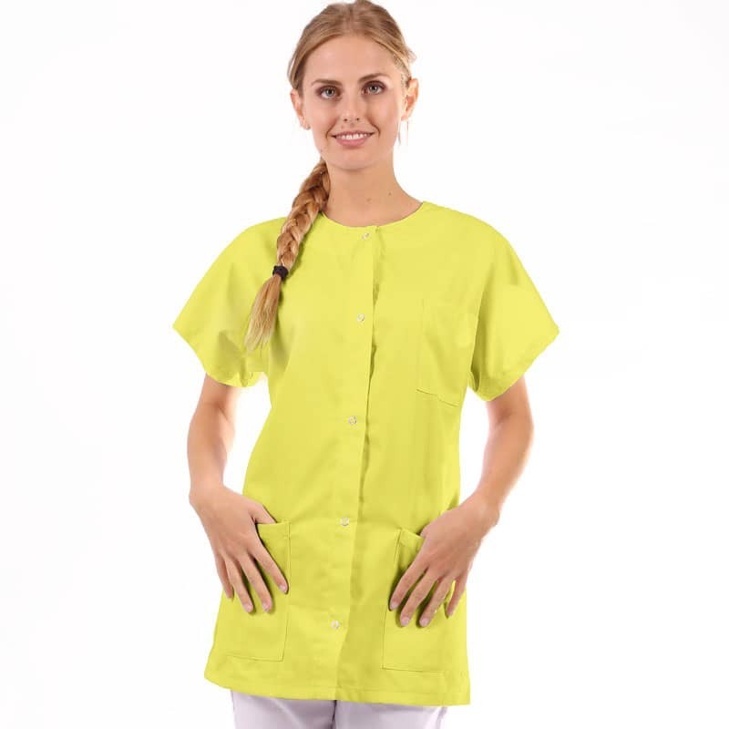blouse de travail vert anis Manelli