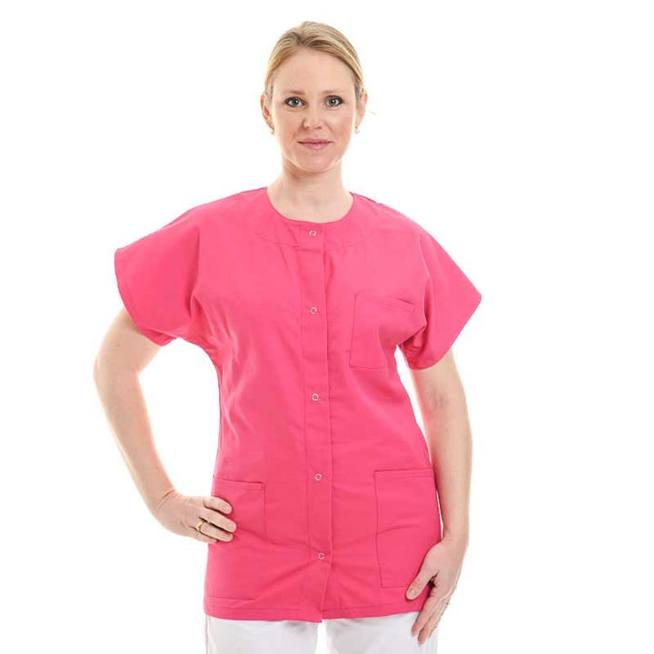 blouse esthétique rose femme