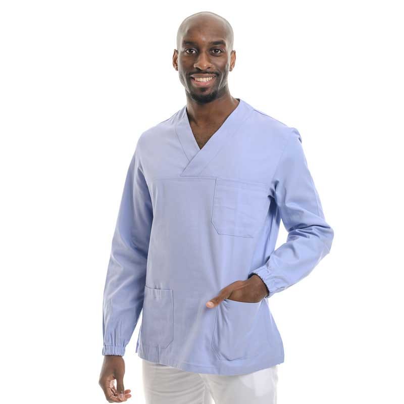 tunique médicale bleu ciel egochef