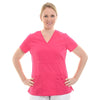 Tunique Médicale Femme Manches Courtes Rose Col V - DICKIES MEDICAL