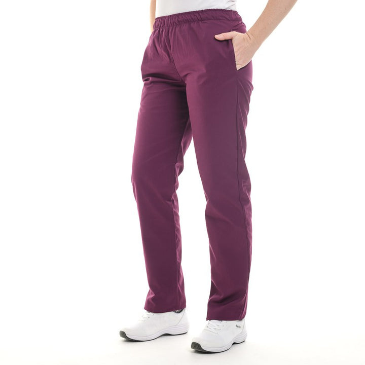 pantalon couleur vin manelli