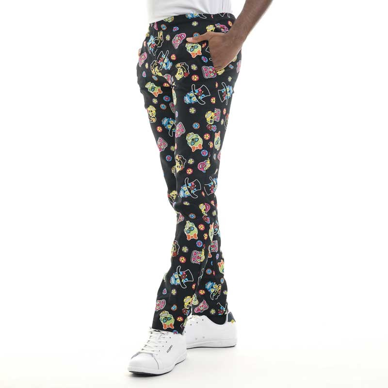 pantalon taille élastique dia de los muertos