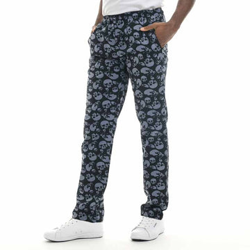 Pantalon imprimé tete de mort taille elastique