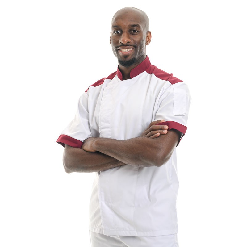 Veste de Cuisine Red Master - MC - MANELLI - manches