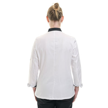 veste de cuisine détail col et manches