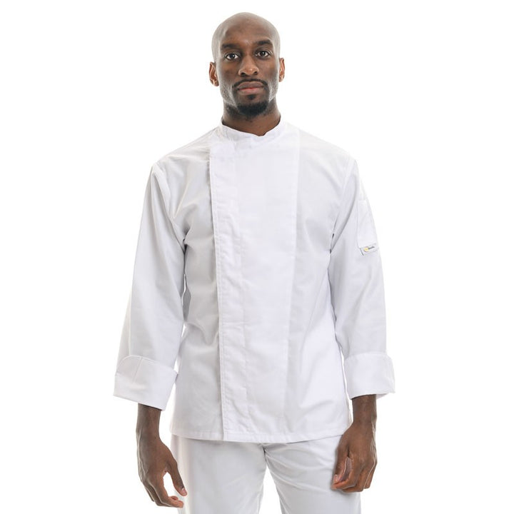Veste de Cuisine Blanche MC ou ML 65% Polyester 35% Coton