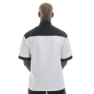 Veste de cuisine de cuisine manches courtes