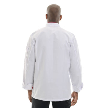 veste cuisine tissu polycoton, parfait pour cuisinier