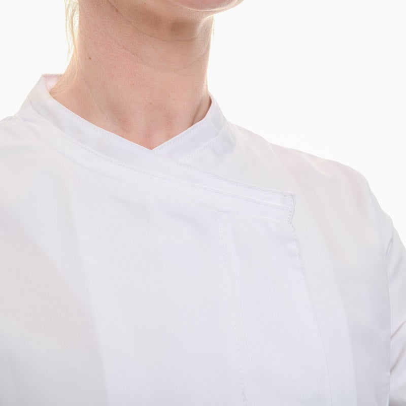 Veste de cuisine col croisé femme