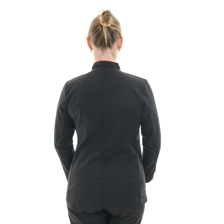 veste cuisiniere élégante cintrée