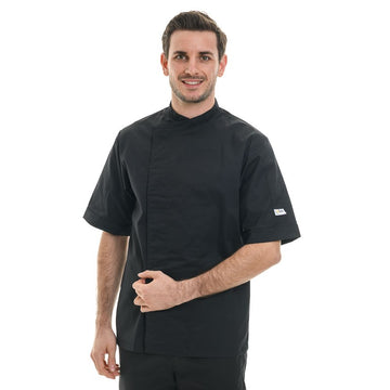 Veste de Cuisine noire maille respirante