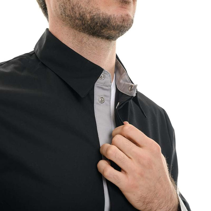 veste de cuisine effet chemise