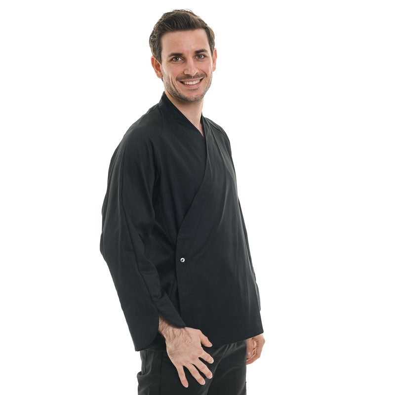 veste de cuisine croisée style japonais