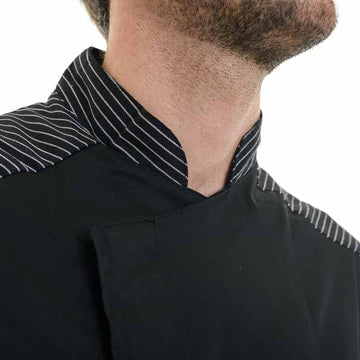 veste de cuisine col détail egochef