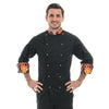 Veste de Cuisine Homme Flammes Devil Maille Respirante - EGOCHEF