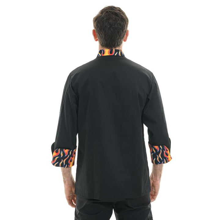 Veste de Cuisine Devil face, coupe originale, manche longue