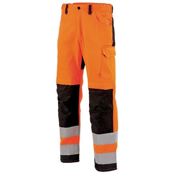 Pantalon de Travail Haute Visibilité Orange Hivi/Noir - ADOLPHE LAFONT