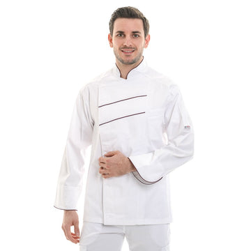 VESTE DE CUISINE ULTRA CONFORT, dos aéré, coupe originale