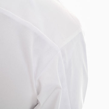 Maille dos respirant sur veste de cuisine