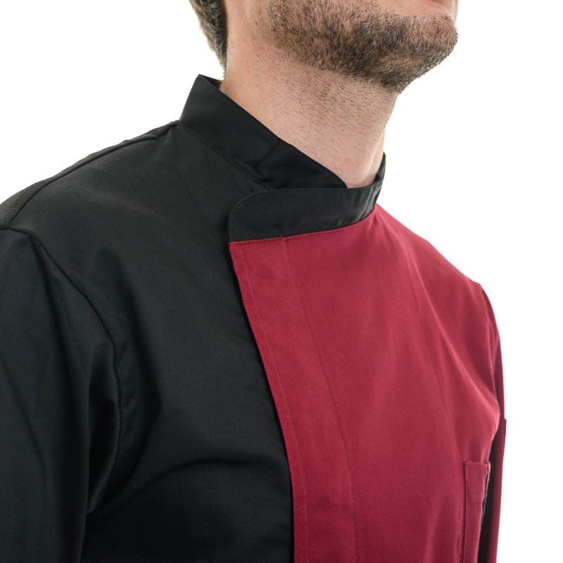 veste de cuisine deux couleurs dual