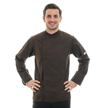 Veste de cuisine homme marron ML
