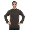 Veste de Cuisine Homme Marron Manches Longues - MANELLI