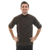 Veste de Cuisine Homme Marron Manches Courtes - MANELLI