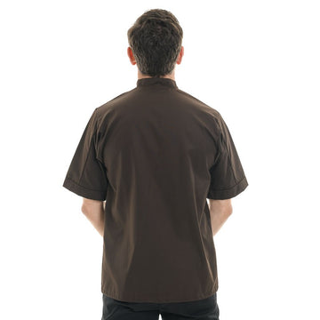 veste de cuisine marron manelli