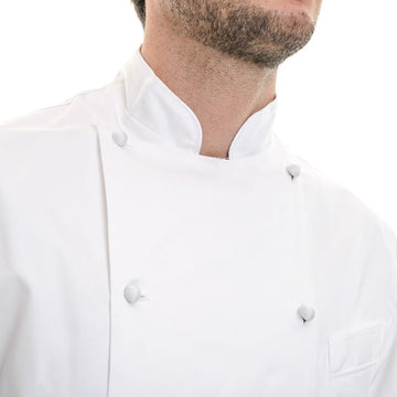 Veste de cuisine avec boutons amovibles