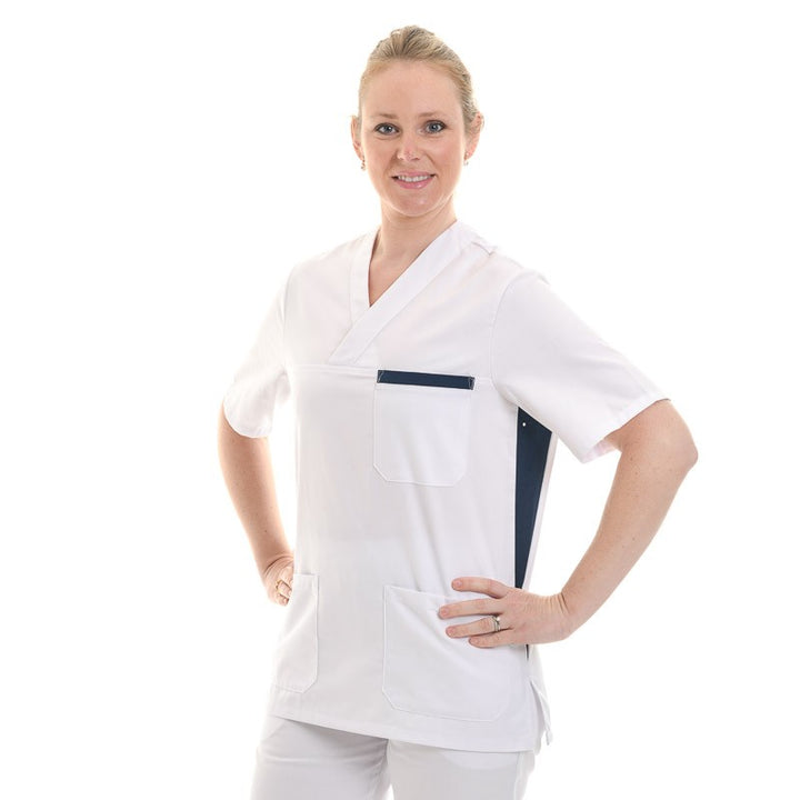 tunique medicale avec lisere colore