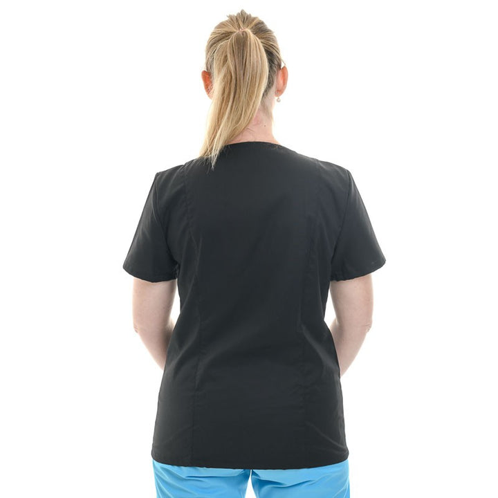 Blouse médicale noire Lavable à 60°
