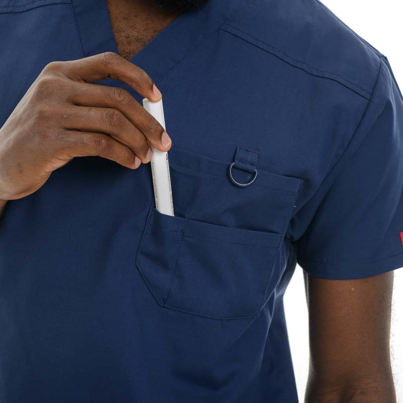 tunique médicale porte badge dickies